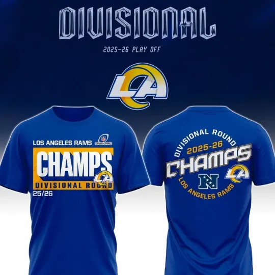 Discover Los Angeles Rams Champs Divisional Round 2025-2026 Gift For Fans