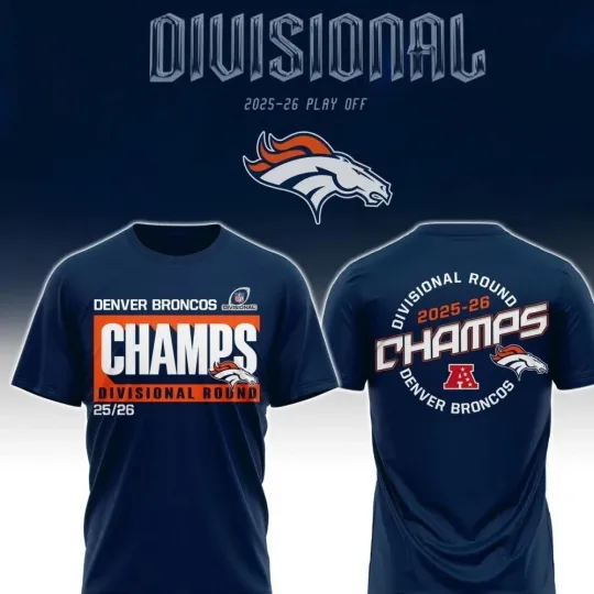 Discover Nice Denver Broncos Divisional Round Champions 2025-2026 Gift For Fans