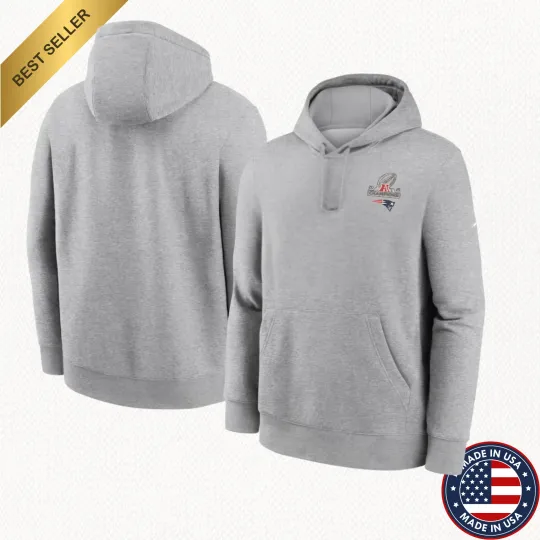 New England Patriots Antigua 2026 AFC Champions Victory Hoodie All Size