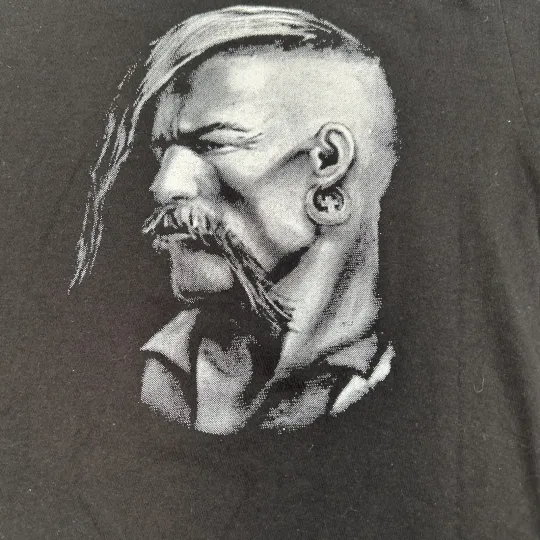 Discover Cossack Warrior Shirt Mens Large Black Ukrainian Graphic Horseback Riding Tee