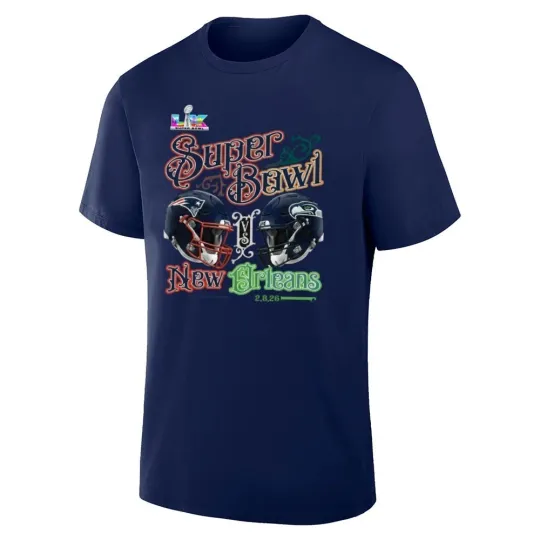 Discover Patriots vs Seahawks Super Bowl LX Matchup Shirt