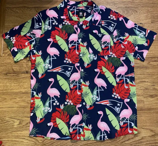 Discover New England Patriots Hawaiian Shirt Men’s Large