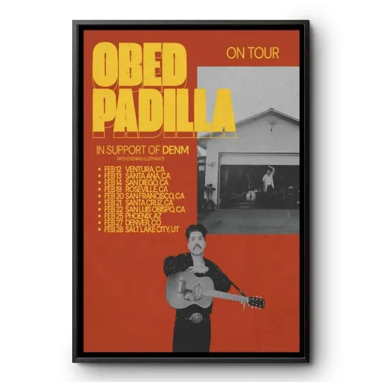 Discover HOT! Obed Padilla February 2026 Tour Poster