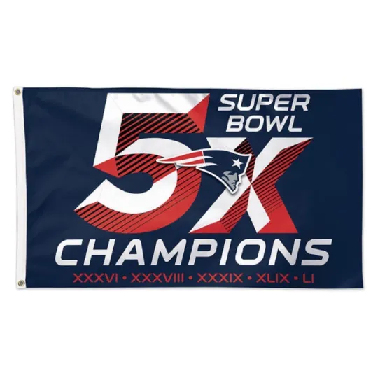 Discover football New England Football Times Super B.owll Champions Deluxe Flag Banner, Flag