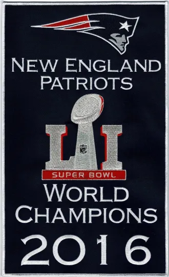 Discover 2016 NEW ENGLAND Football SUPER B.owll LI 51 WORLD CHAMPIONS BANNER Brady, Flag