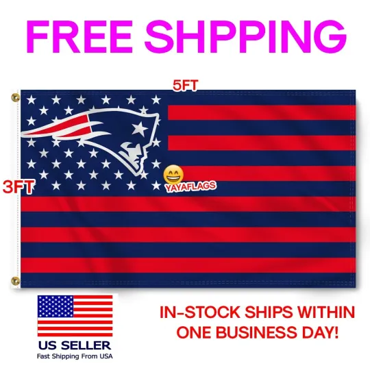 Discover New England Football Flag Banner Man Cave NEW football , Flag
