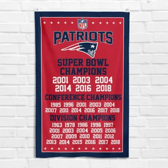 Discover New England Football Flag Super B.owll Champions Football Gift Banner, Flag