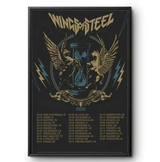 Discover Winds of Steel North American Tour 2026 Poster