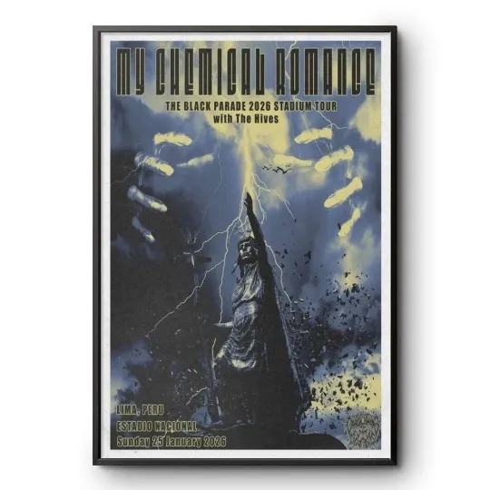 My Chemical Romance Black Parade Tour Lima Peru Jan 25 2026 Poster