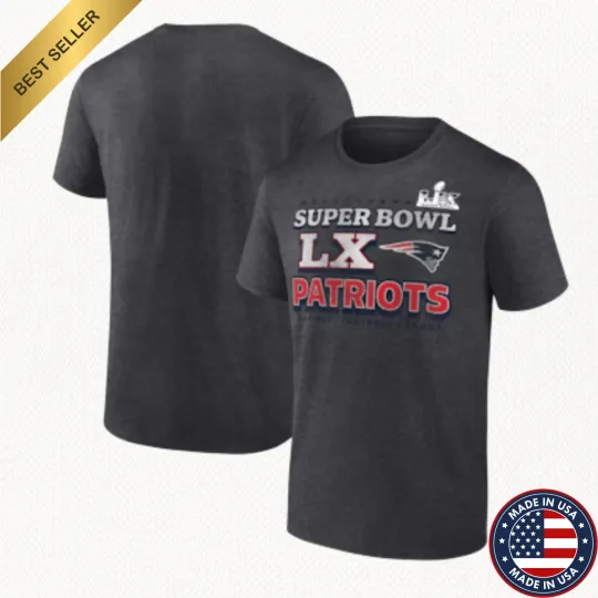 Discover New England Patriots Super Bowl LX Big & Tall Battle Prep T-Shirt