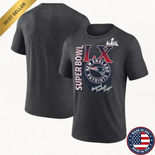 Discover New England Patriots Super Bowl LX Big & Tall Battle Prep T-Shirt All Size