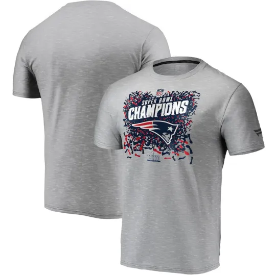 New England Patriots T-Shirt football Super Bowl LIII Champs Fanatics Gray