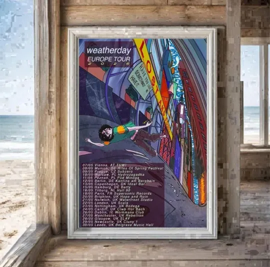 Discover Weatherday Europe Tour 2026 Poster