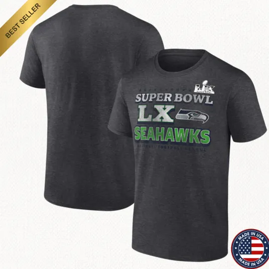 Discover Seattle Seahawks Super Bowl LX Retro T-Shirt