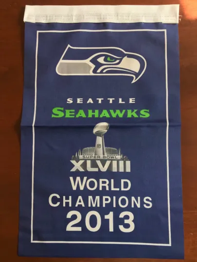 Discover Seattle 2013 XLVIII Super B.owll Champions Banner/Flag