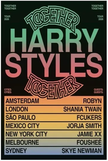 Discover NEW!! Harry Tour 2026 Poster 24x36