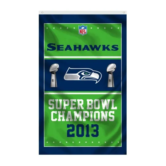 Discover Seattle Football Super B.owll Flag Banner football