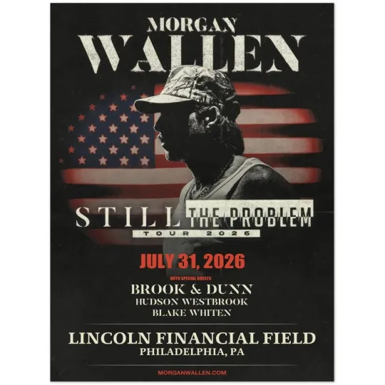 Discover Wallen Western Still The Problem Tour Poster – July 31, 2026