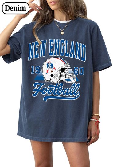Discover Comfort Colors New England Football Patriots Shirt | Patriots Fan Gear | 2026 Football Champs, 2026 Champions | Football Shirt