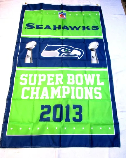 Discover SEATTLE Football Super B.owll  Championship Banner #02 - NEW