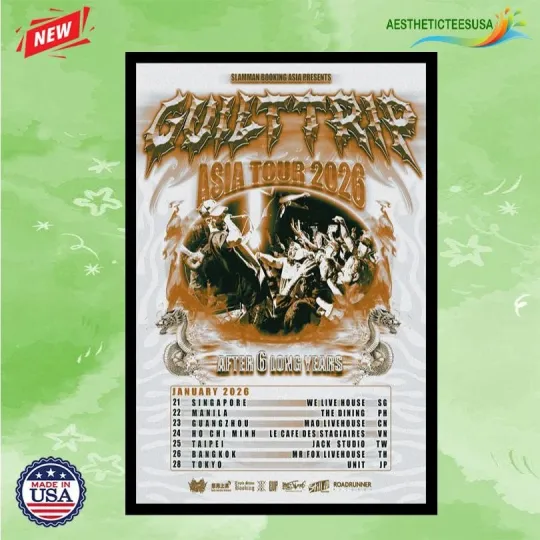 Discover NEW Guilt Trip Asia Tour 2026 Poster Home Decor, Wall Art, No Frame, Fan Gift