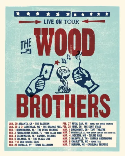 Discover The Wood Brothers Announce 15 New 2026 Winter Tour  Poster