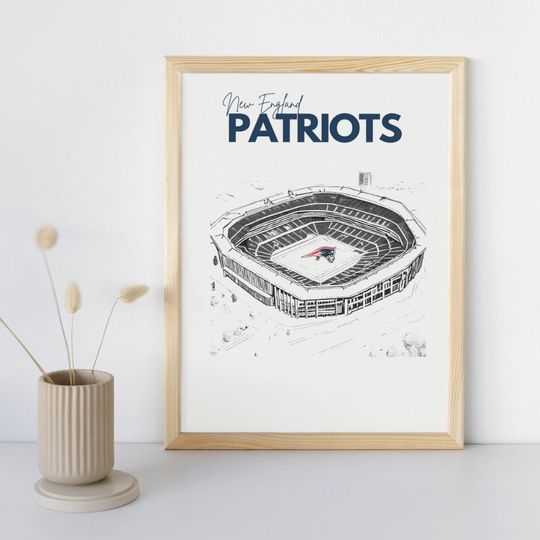 Discover Vintage New England Patriots Football Poster
