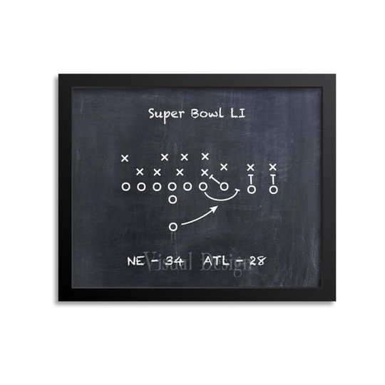 Discover New England Patriots Football Play - Football Art - Football Poster - Sports Art - Football Play Print
