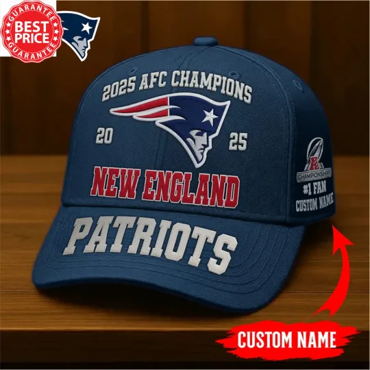 Print New England Patriots football 2026 Super Bowl Champions Hat Cap