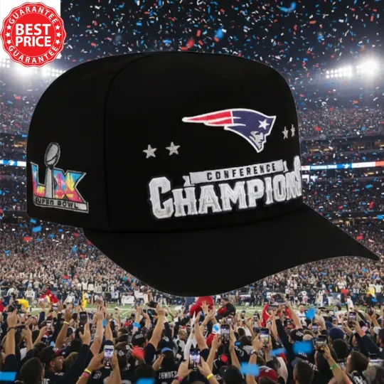 Print New England Patriots 2026 Afc Champions Locker Room Hat Cap