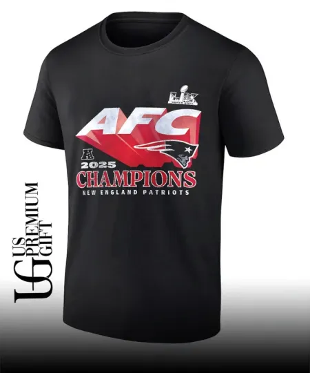 New England Patriots 2025 AFC Champions T-Shirt