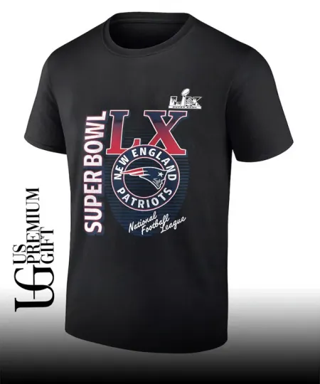 Discover New England Patriots Super Bowl LX T-Shirt