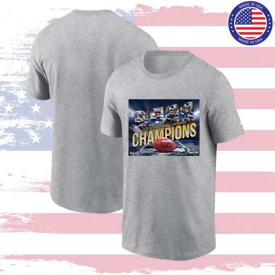 Discover Seattle Seahawks Super Bowl LX NFC Champions T-Shirt All Sizes