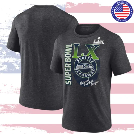 Discover Seattle Seahawks Super Bowl LX Retro T-Shirt