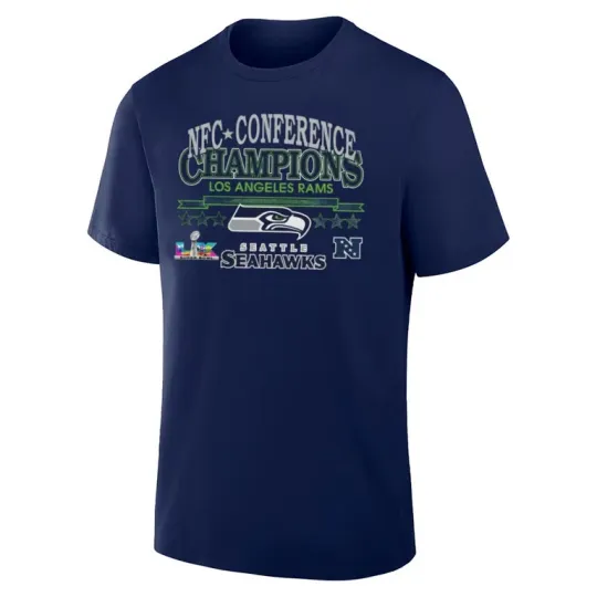 Discover Seattle Seahawks 2025-2026 NFC Conference Champions Unisex T-Shirt