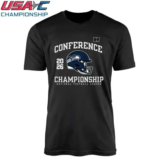 Discover Seattle NFC Championship Helmet Graphic T-Shirt