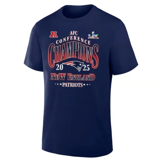 Discover New England Patriots 2025-2026 AFC Conference Champions Unisex T-Shirt