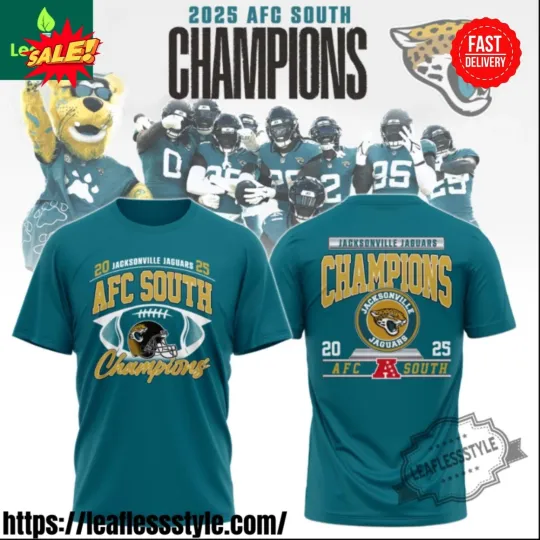 Jacksonville Jaguar 2025 Afc South Champions T Shirt