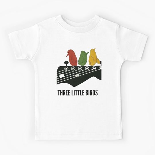 Discover bob marley three little birds   Kids T-Shirt
