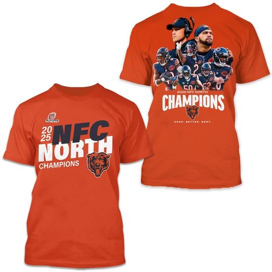 Chicago Bears 2025 NFC North Division Champions Shirt