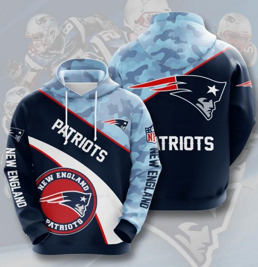 Sports American Football football New England Patriots Usa Hoodie 3D