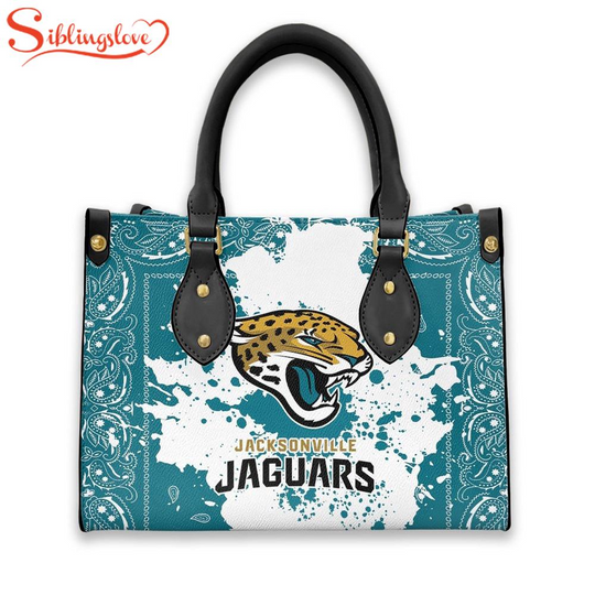 Discover football Jacksonville Jaguars Football Team Leather Handbag For Fans