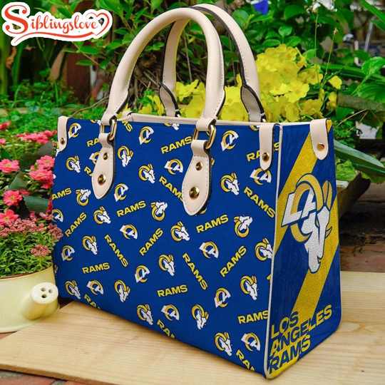 Discover football Los Angeles Rams Logo Leather Handbag For Fans