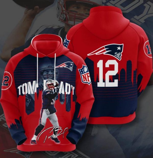 Sports American Football football New England Patriots Tom Brady Usa Hoodie 3D