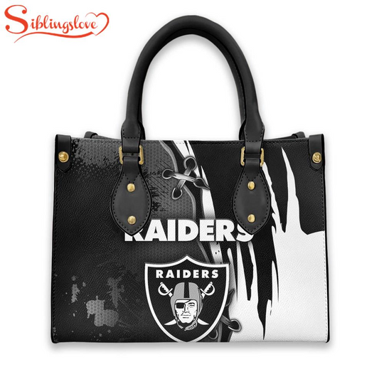football Las Vegas Raiders Leather Handbag For Fans