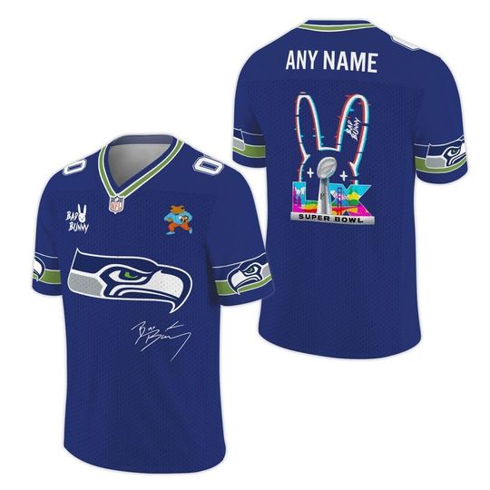 Seattle Seahawks Bad Bunny Bowl LX 2025 2026 Football Jersey