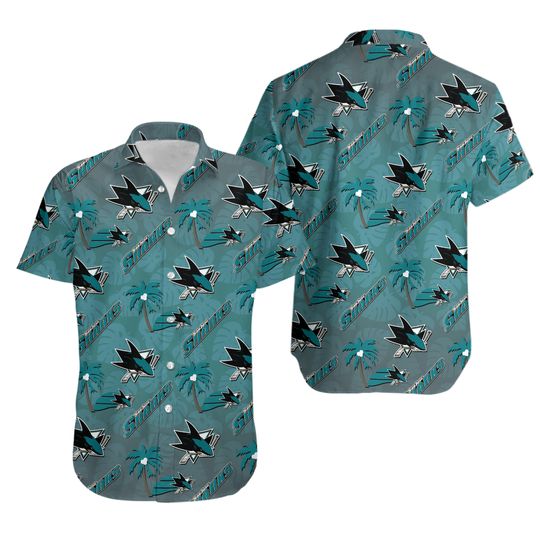 San Jose Sharks Hockey Team Summer Hawaiian Shirt