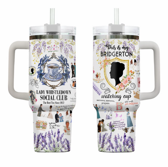 This Is My Bridgerton Watching Cup, Bridgerton 40oz Tumbler, Lady Whistledown Tumbler, Bridgerton TV Show Tumbler, Stainless Tumbler