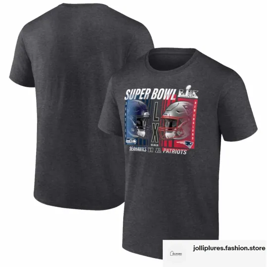Discover New England Patriots and Seattle Seahawks Super Bowl LX Matchup Final Battle Tee
