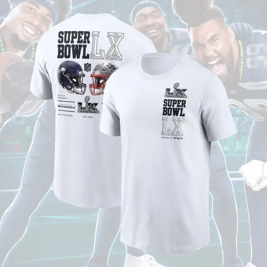 New England Patriots vs. Seattle Seahawks Super Bowl LX Matchup Fan Look